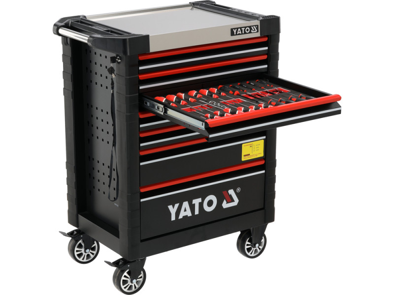 Шафа з інструментами YATO на колесах, 7 шуфляд, 775x 465x 985 мм, набір 190 елем. [1]