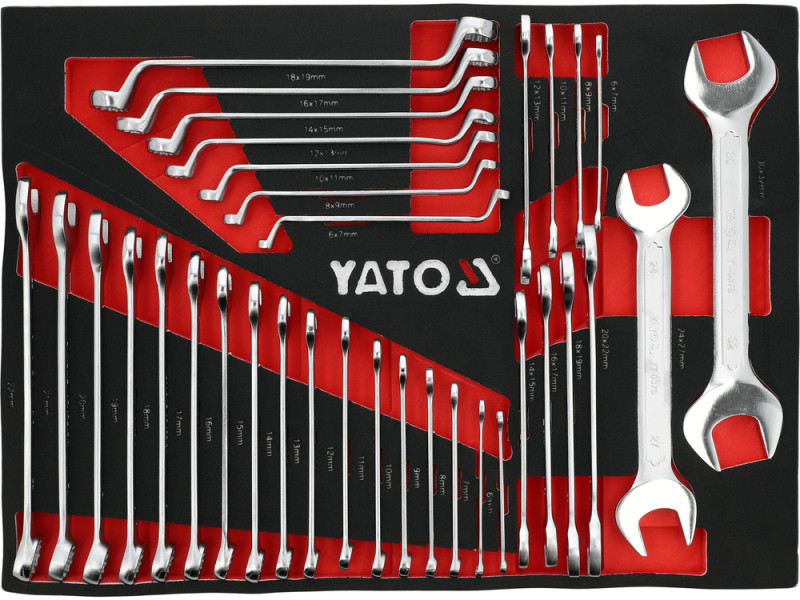 Шафа з інструментами YATO на колесах, 7 шуфляд, 775x 465x 985 мм, набір 190 елем. [1]