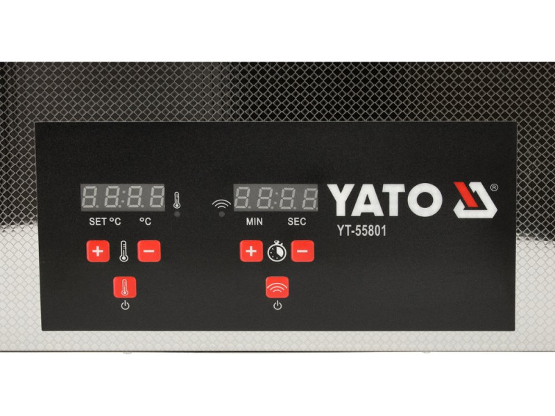 Мойка для мастерской ультразвуковая YATO сетей 230В, 480Вт ванна 50х 33х 29 см 22 л, раб. темп-0-80ºС (YT-55801)