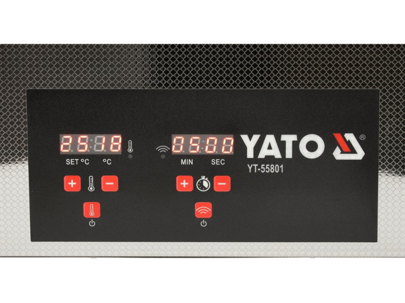 Мойка для мастерской ультразвуковая YATO сетей 230В, 480Вт ванна 50х 33х 29 см 22 л, раб. темп-0-80ºС (YT-55801)