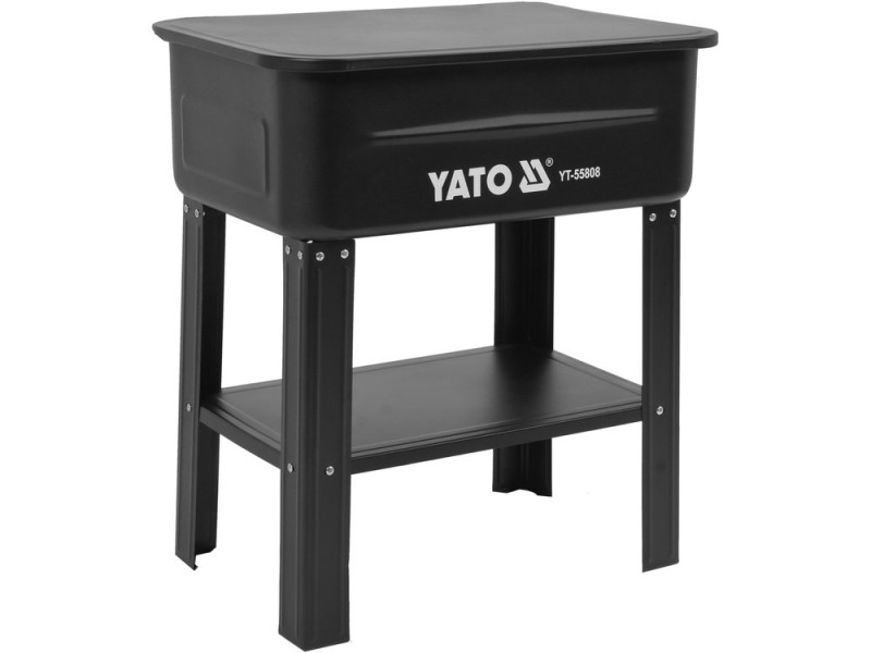 Мойка для мастерской сетевая YATO: 80 л, 10 л/мин, высота 88 см, ванна 72х 48х 26 см (YT-55808)