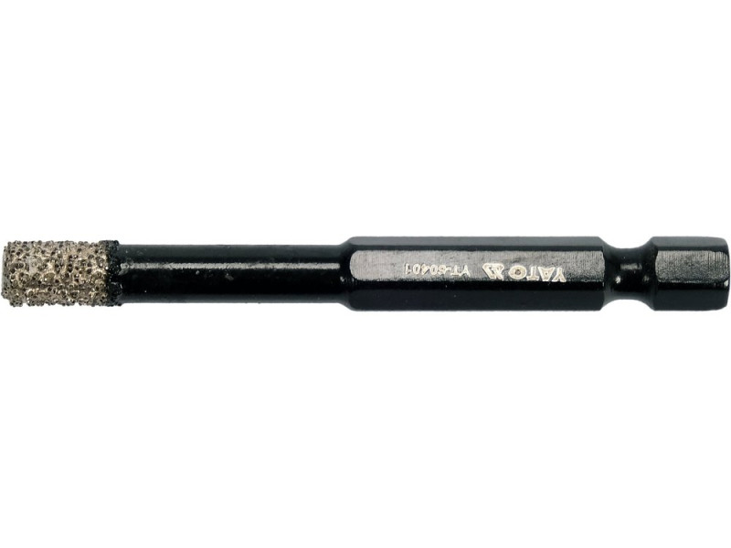Коронка алмазна по плитці 6 мм YATO YT-60401, хвостовик HEX 1/4", до 1500 об/хв