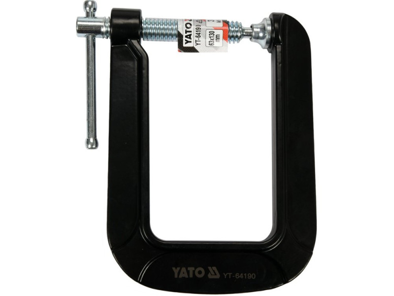 Струбцина C-подібна глибока YATO YT-64190, 63×130 мм (2,5"×5")
