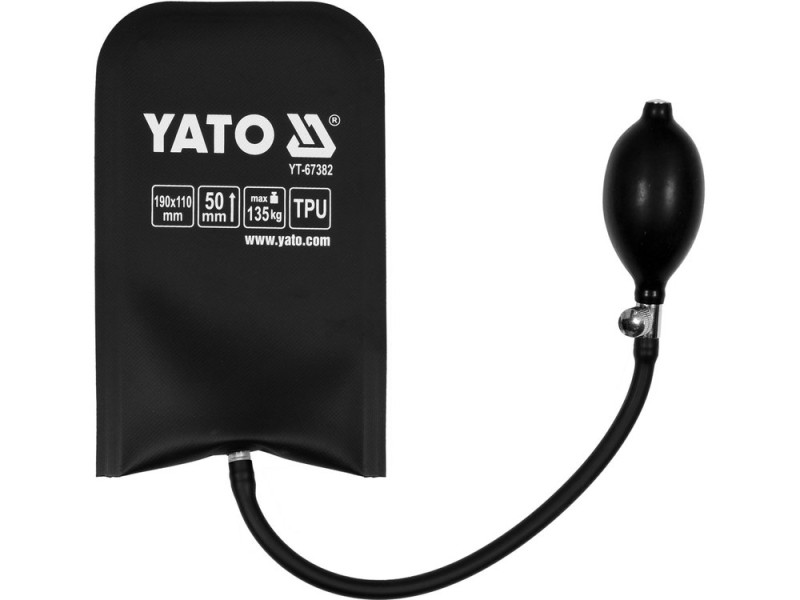 Подушка монтажна, надувна YATO для навантаження - 135 кг, висоти - 50 мм, габарити - 190х110 мм (YT-67382)