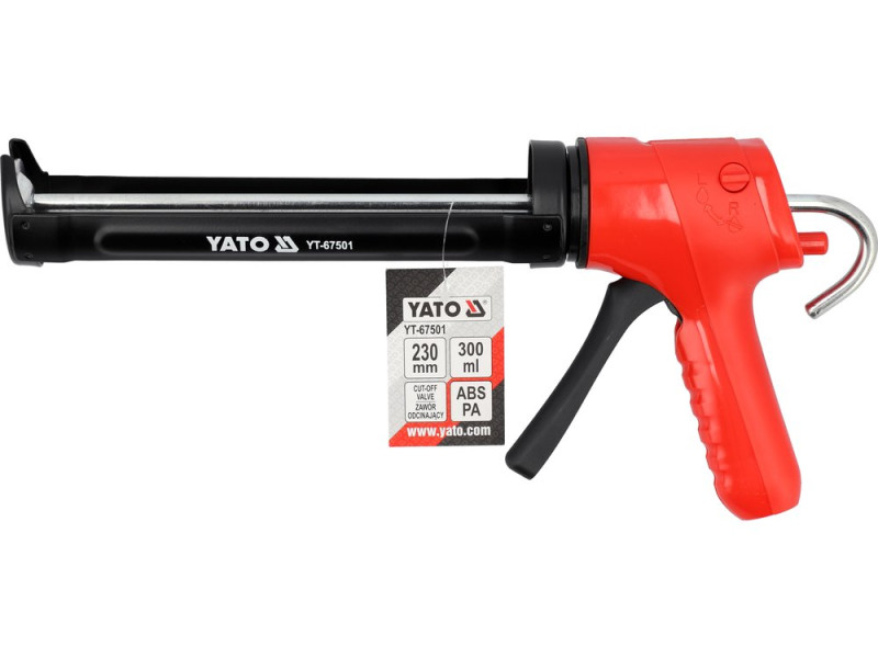 Пистолет для нанесения герметиков YATO L= 230 мм, к тубе – 300 мл (YT-67501)