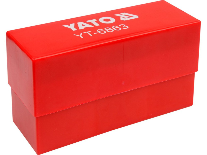 Трафарети літерні YATO, кпл. 27 шт, h-8 мм (YT-6863)