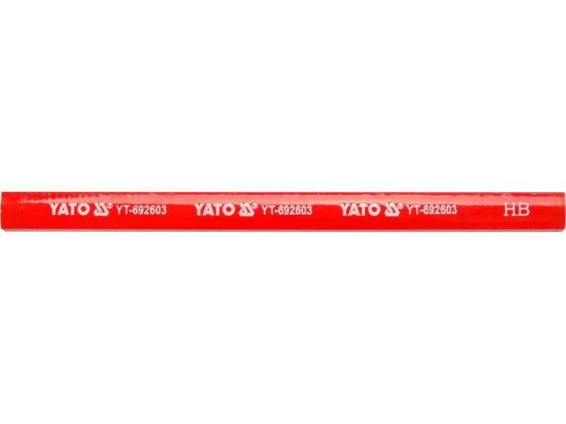 Олівці столярні YATO: з твердістю HB L= 175х 5х 2 мм. 3 шт, (YT-692603)