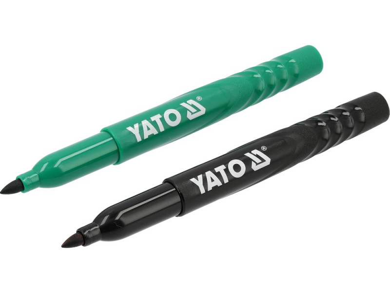 Маркеры технические YATO 2 шт, черный и зеленый (YT-69300)