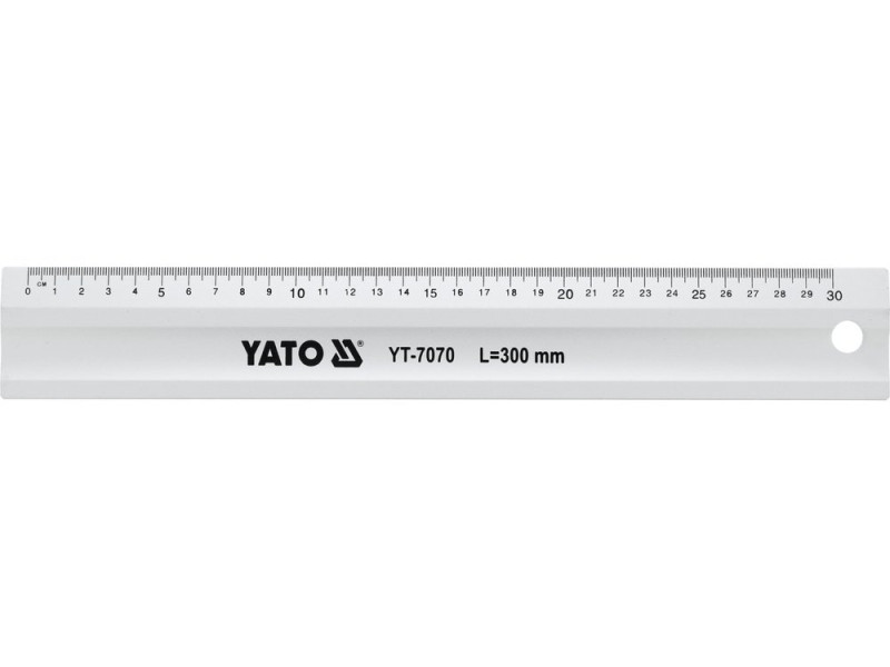 Линейка столярная алюминиевая YATO YT-7070, 300 мм