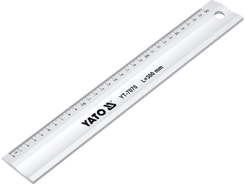 Линейка столярная алюминиевая YATO YT-7070, 300 мм