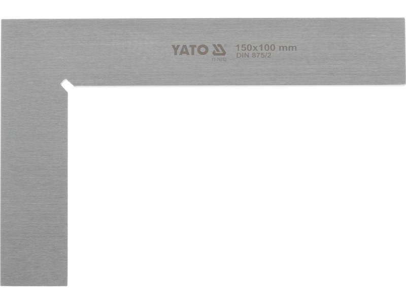 Угольник слесарный плоский 150×100 мм YATO YT-70752
