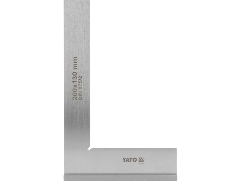 Косинець повірочний з упором 200×130 мм YATO YT-70763
