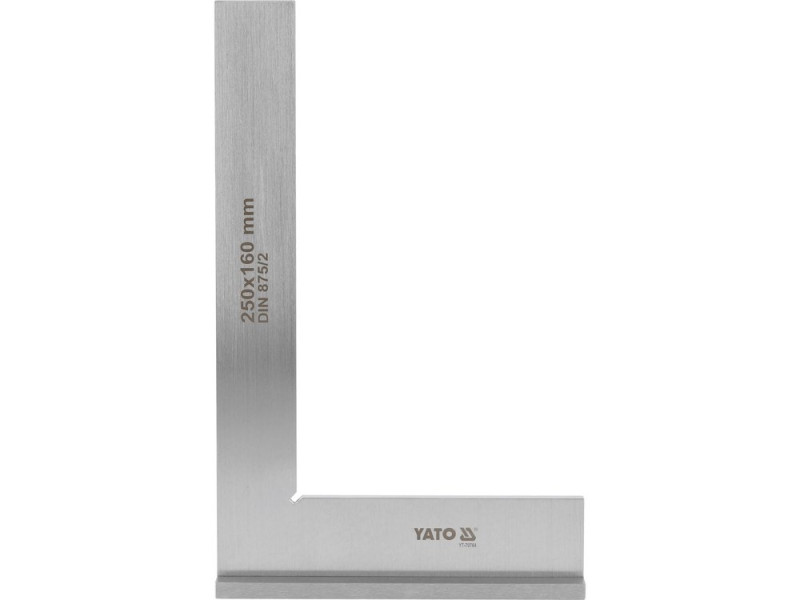 Косинець слюсарний з упором 250×160 мм YATO YT-70764, DIN 875/2