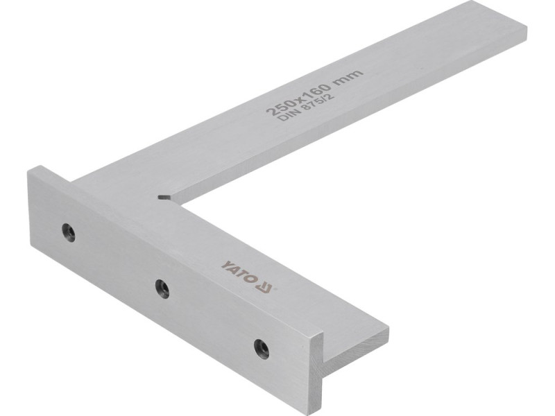 Косинець слюсарний з упором 250×160 мм YATO YT-70764, DIN 875/2