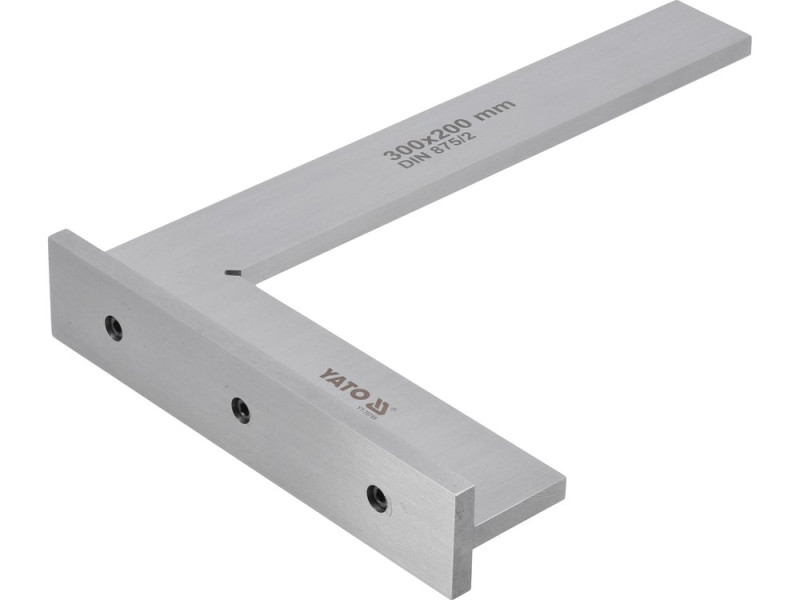 Угольник поверочный с упором 300×200 мм YATO YT-70765