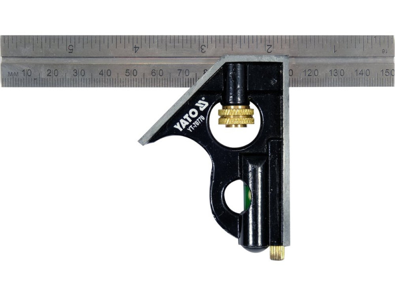 Косинець комбінований YATO YT-70770, 150 мм, 45 і 90°