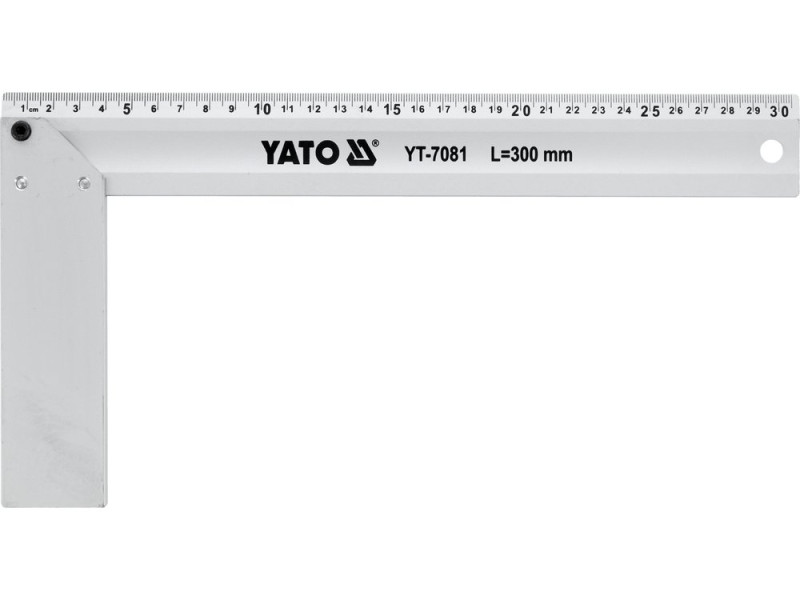 Косинець єрунок алюмінієвий YATO YT-7081, 300 мм, 45 і 90°