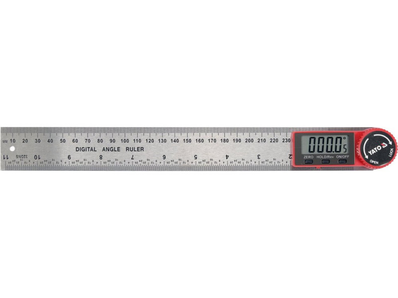Транспортир електронний YATO YT-71004, 300 мм, 360°, ±0,2°