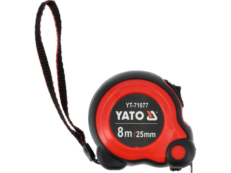 Рулетка измерительная YATO YT-71077, 8 м x 25 мм, обрезиненный корпус