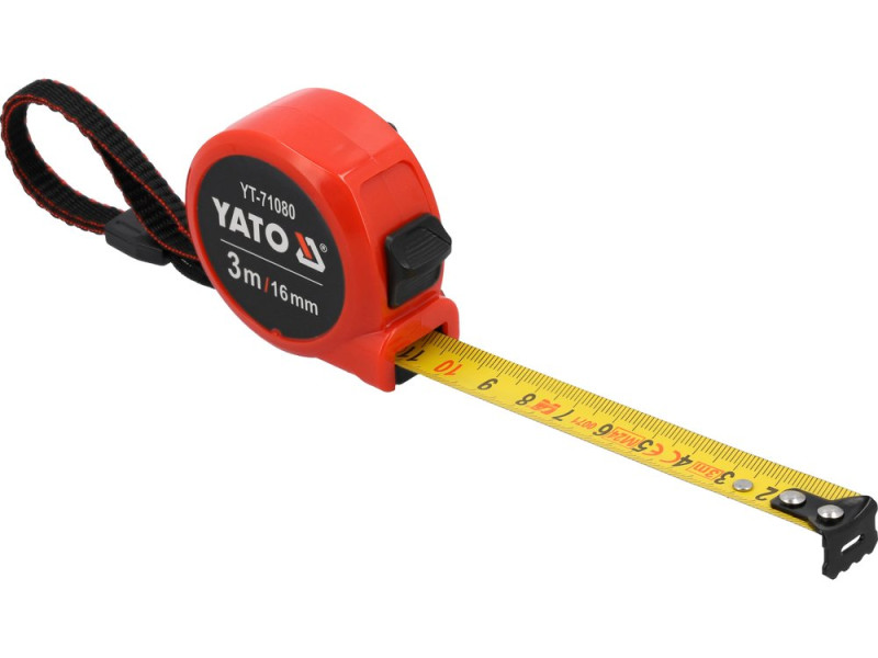 Рулетка измерительная YATO YT-71080, 3 м × 16 мм