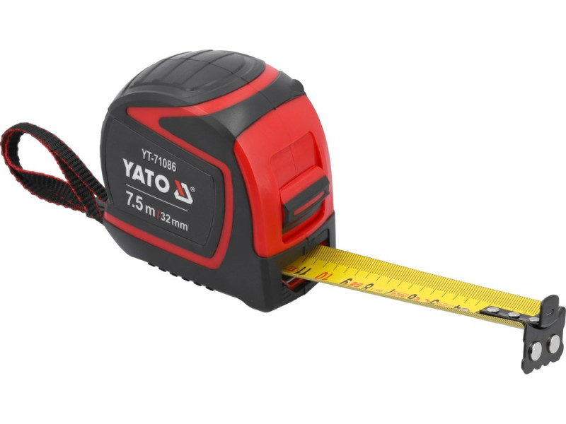 Рулетка вимірювальна YATO YT-71086, 7,5 м × 32 мм, магніт