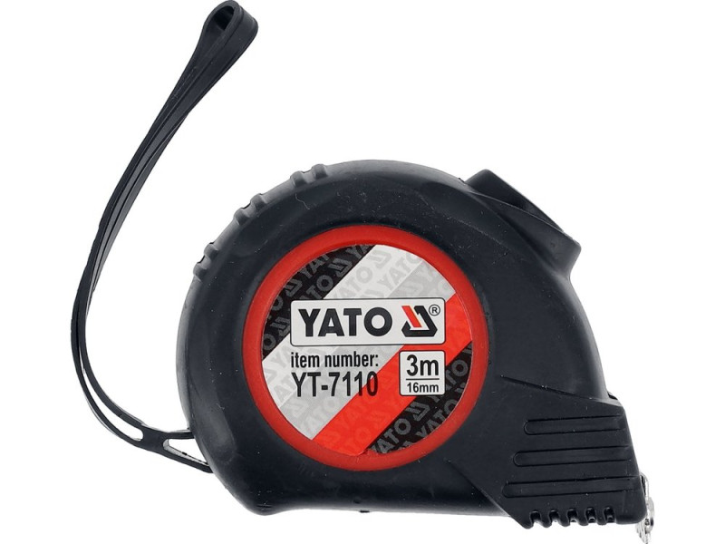 Рулетка вимірювальна YATO YT-7110, 3 м × 16 мм, магніт