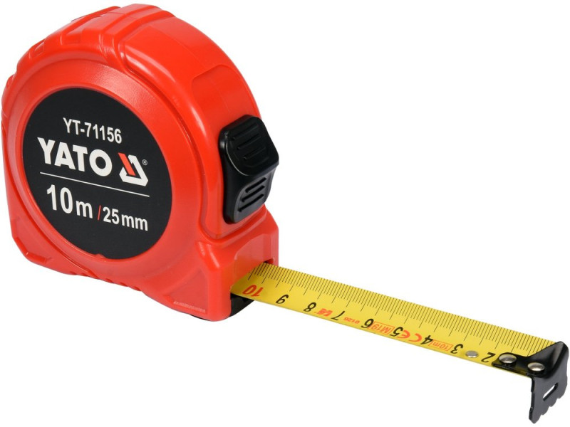Рулетка вимірювальна YATO YT-71156, 10 м × 25 мм