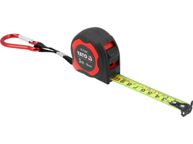Рулетка измерительная YATO YT-71161, 3 м × 16 мм