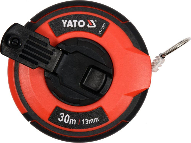 Стрічка мірна сталева 30 м × 13 мм YATO YT-71581, клас II, нейлон