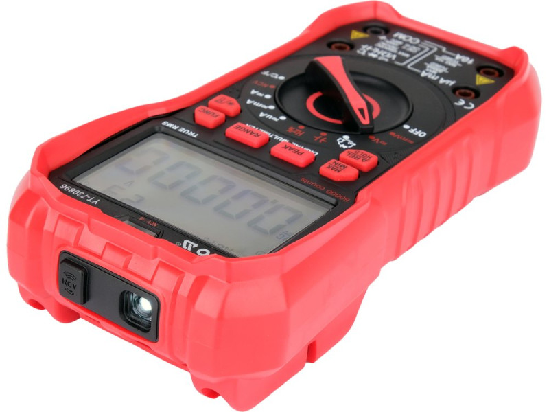 Мультиметр TRUE RMS електричних параметрів YATO з LCD-цифровим діапазоном 60000 від 3х1,5V;AAA батарея
