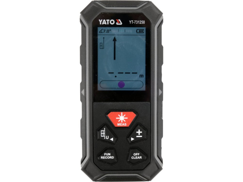 Дальномер лазерный двунаправленный YATO YT-731250, 100 м, зеленый луч