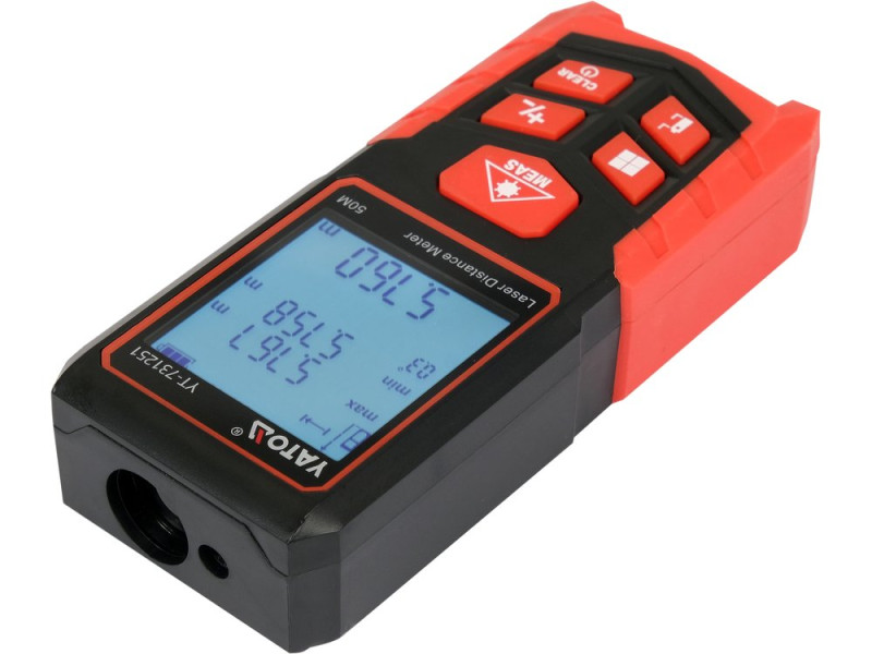 Дальномер лазерный YATO YT-731251, 50 м, ±2 мм, класс 2