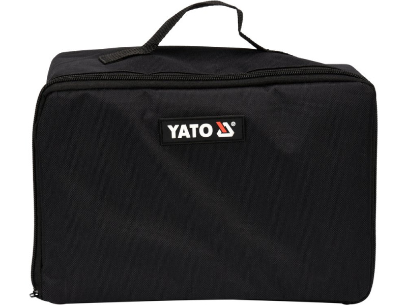 Компресор автомобільний YATO: 12 В, 180 Вт, тиск- 1MПа, 40л/хв, шланг- 1м, кабель- 3м +ліхтар LED (YT-73460)