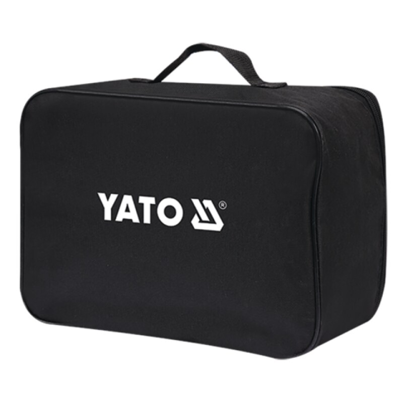 Компресор автомобільний YATO: 12 В, 180 Вт, тиск- 1MПа, 40л/хв, шланг- 1м, кабель- 3м +ліхтар LED (YT-73460)