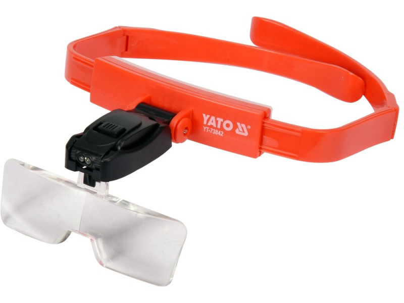 Лінза на голову з підсвіткою YATO: 2 LED, 5 шт. з кратністю: 1х, 1.5х, 2х, 2.5х, 3.5х (YT-73842)
