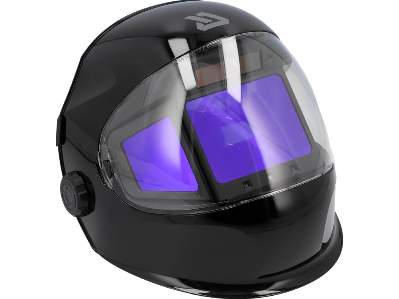 Маска електрозварювальника YATO TRUE COLOR з автозатемнюв фільтром 117х 156х 9,4мм, вічко- 108х82 мм (YT-73938)
