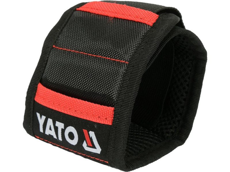 Пояс наручний з 2 кишенями, магнетизований YATO, 340х 90 мм, з нейлона (YT-74050)