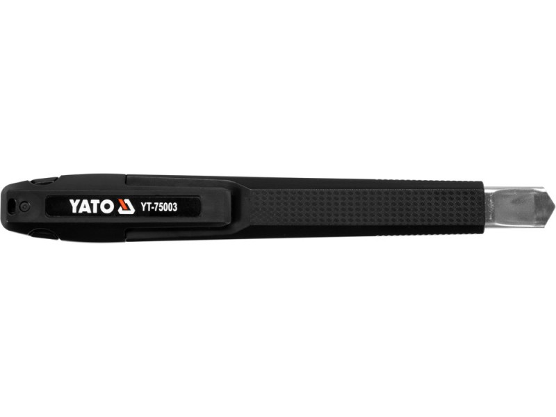 Нож с отламывающимся лезвием 9 мм YATO YT-75003, корпус металл, SK2H