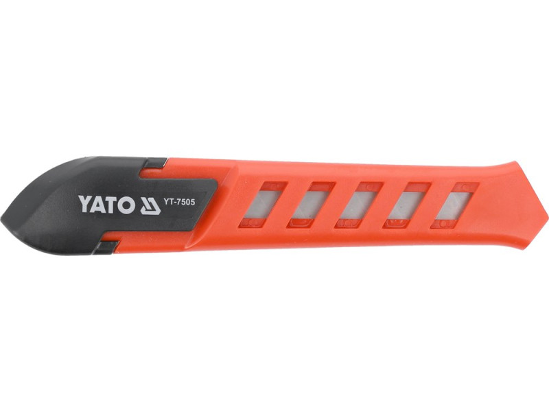 Ніж з відламним лезом YATO YT-7505, 18 мм, SK2, корпус ABS