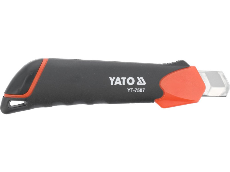 Нож с отламывающимся лезвием YATO YT-7507, 18 мм, SK2, фиксатор