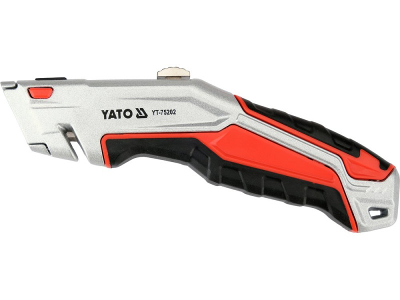 Ніж з висувним трапецієподібним лезом YATO YT-75202, SK5, 1+3 леза