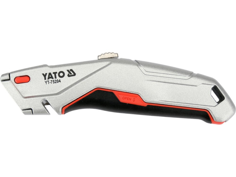 Ніж з висувним трапецієподібним лезом YATO YT-75204, SK5, 1+4 леза