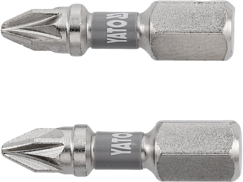 Набір біт Pozidriv PZ1 25 мм YATO YT-78003, 1/4", S2, 2 шт