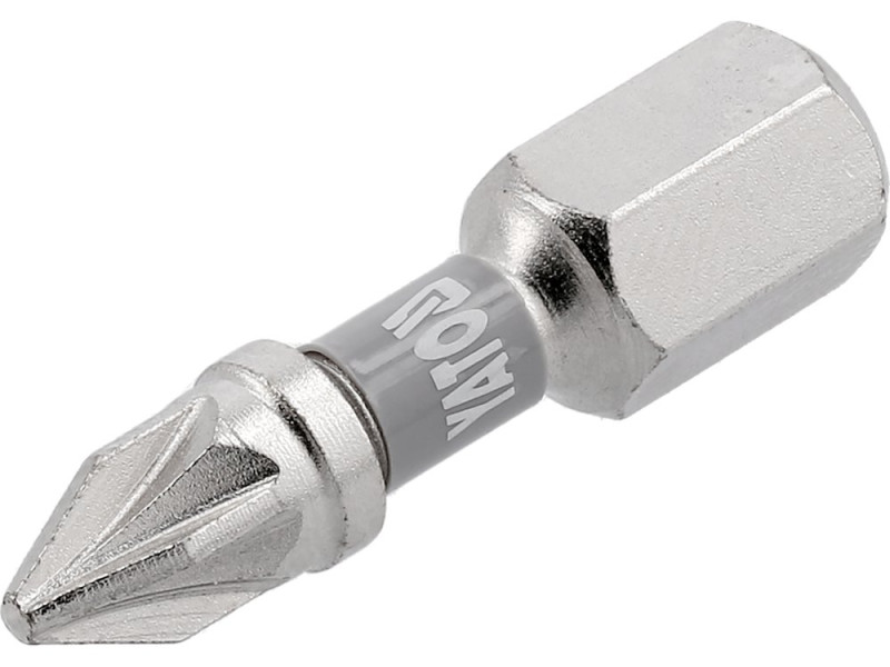Набір біт Pozidriv PZ1 25 мм YATO YT-78003, 1/4", S2, 2 шт