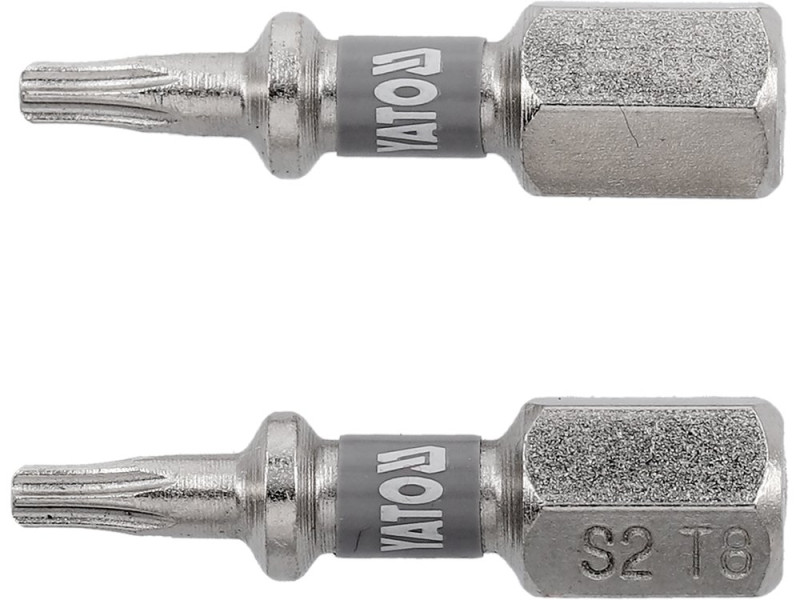 Набір біт Torx T8 25 мм YATO YT-78010, 1/4", S2, 2 шт