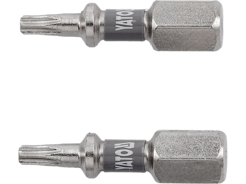Набір біт Torx T10 25 мм YATO YT-78011, 1/4", S2, 2 шт