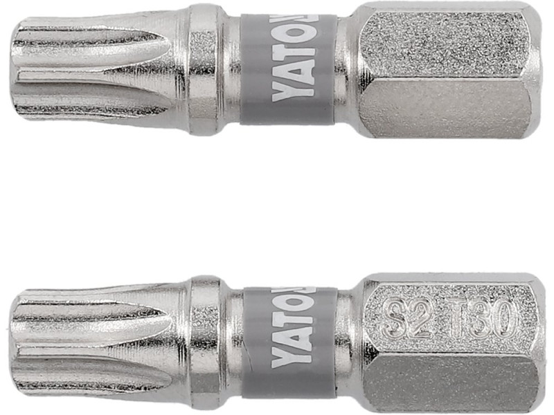 Набір біт Torx T30 25 мм YATO YT-78015, 1/4", S2, 2 шт