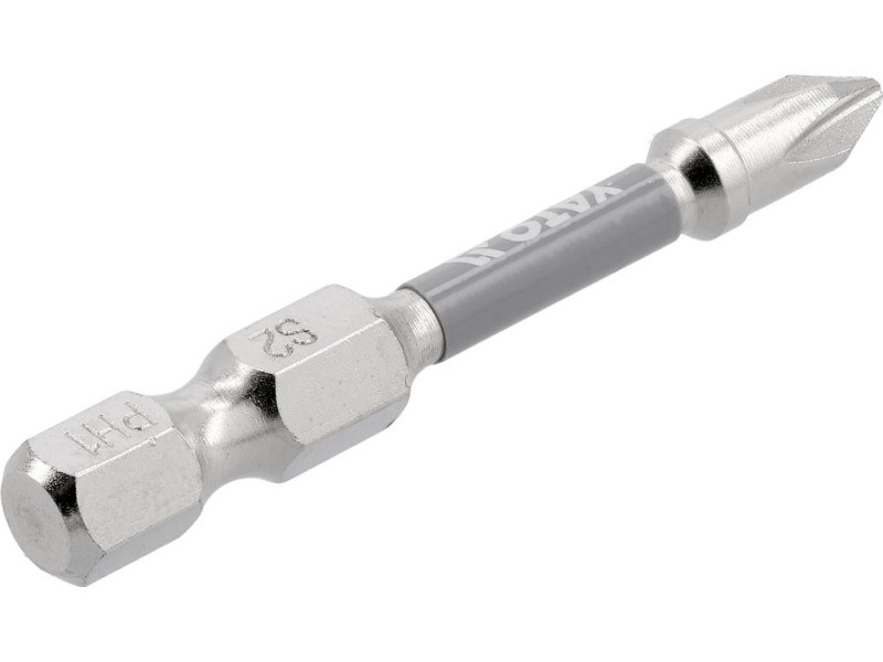 Набор бит Phillips PH1 50 мм YATO YT-78020, 1/4", S2, 2 шт