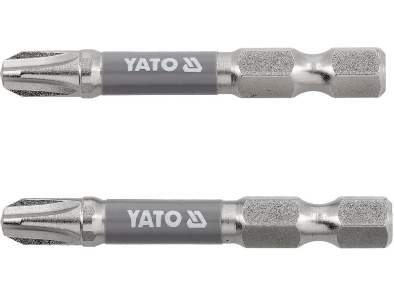 Набір біт Phillips PH3 50 мм YATO YT-78022, 1/4", S2, 2 шт