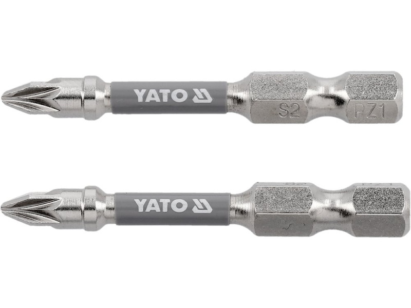 Набір біт Pozidriv PZ1 50 мм YATO YT-78023, 1/4", S2, 2 шт